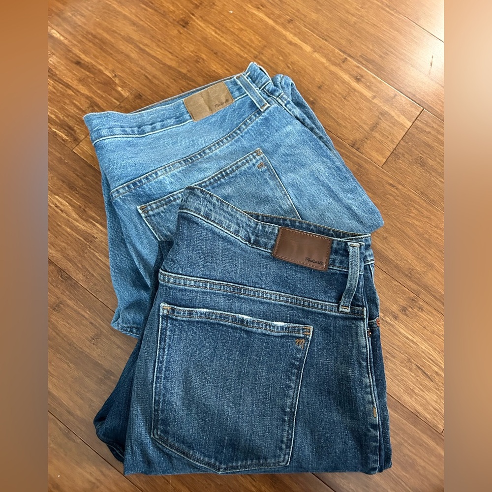 Lot of 2 Madewell jeans size 33 and 33P / 16-18 petite